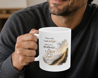 Christian Mug, Bible Verse Mug, Micah 7:8 Mug, Scripture Coffee Mug, Faith Gift, Christian Coffee Mug, Religious Gift