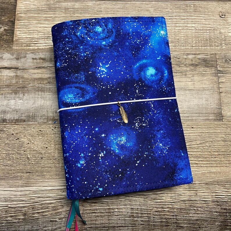 Refillable A5 Travelers Notebook Cover Night Sky Fauxdori Etsy