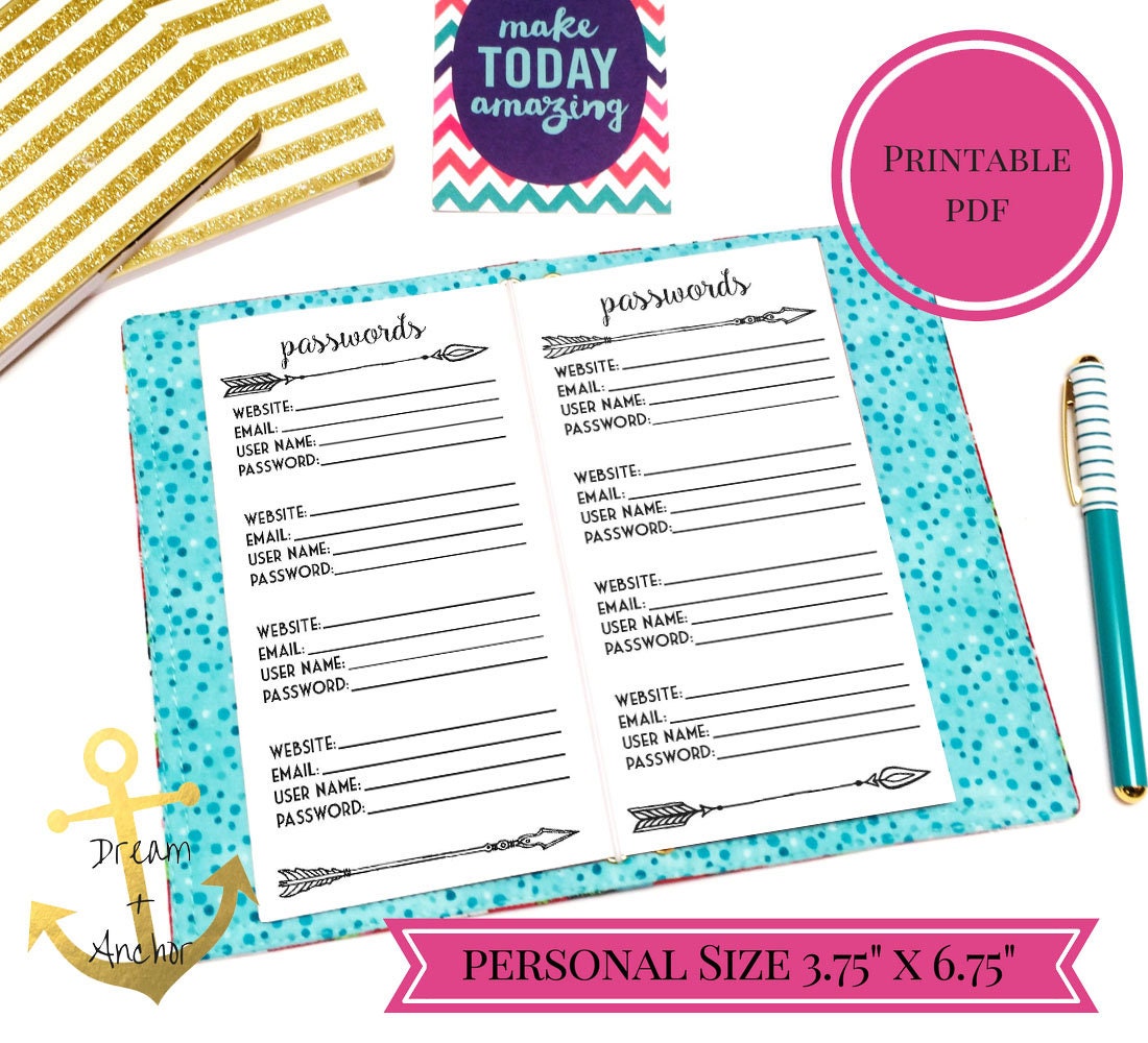 It is a photo of Password List Printable for printable reminder It is an image of Password List Printable for printable reminder