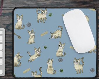 Cute Cat Desk Mat, Kawaii Desk Mat, Gaming Mouse Pad, Large Mousepad, Desk Pad for Work, Game Office Home XL, Cat Lover Gift