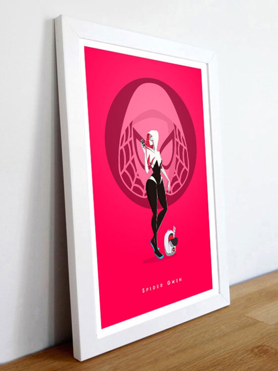 Marvel Spider-gwen Minimalist Spider-gwen Poster Wow | Etsy