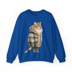 Fat Cat in Sweater, Winter Cat Sweatshirt, Ragdoll Cat Sweatshirt, Cat Lover Gift, Pet Lover, Cute Cat Lover Gift, Cute Cat Sweatshirt image 7