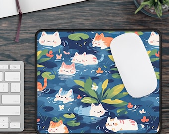 Tappetino da scrivania con gatto carino, tappetino da scrivania con animali, tappetino per mouse da gioco, grande tappetino per mouse, tappetino da scrivania anime, tappetino da scrivania per lavoro, gioco, ufficio, casa XL, regalo per amanti dei gatti