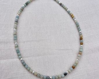Collana di perline di amazzonite
