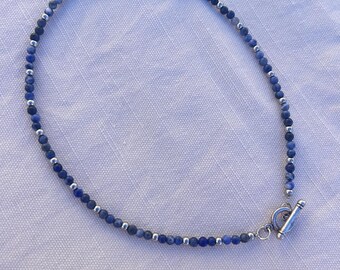 Collana di perline di sodalite