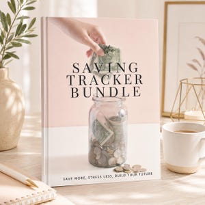 Printable Savings Tracker Bundle | Budget Planner, Financial Goals (Digital Download)