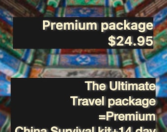 The China travel Survival kit
