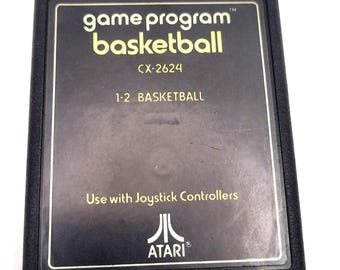 Basket Atari 2600, 1977 Texte CX-2624 Sans étiquette