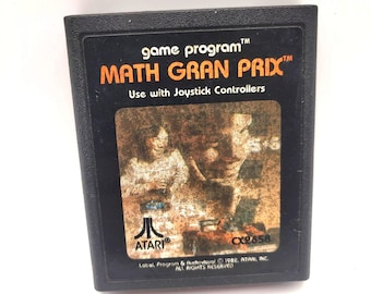 Atari 2600 Math Gran Prix Vintage Game 1982 CX2658 - Tested