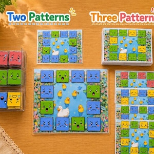 Emotion Color Pattern Activity Printable PDF, Visual Perception Worksheets, Special Education Matching Game
