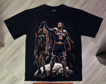 Knicks Domination Meme PNG T-Shirt Design - Brunson vs Wemby | Digital Download | Black Knockout Halftone Vintage Graphic | DTF/dtg 300DPI