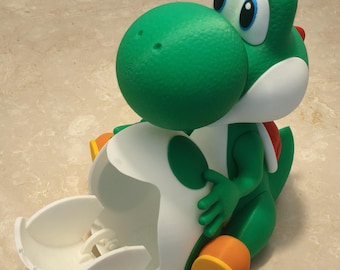 Yoshi popcornemmer, gigantische Yoshi popcornmachine 28 cm | Snackkom | XL decoratie voor film- en videogameavonden | Premium verzamelobject