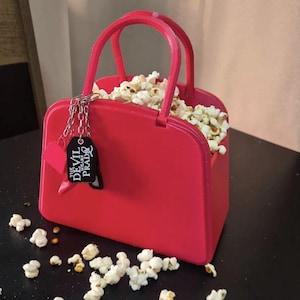 Devil Wears Prada Popcorn Bucket & High Heel Decor | Fashion Boss Snack Bowl | Girls Movie Night Decor | 3D Printed Luxury Designer Style