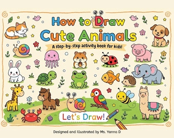 Come disegnare animali: libro di attività passo passo per bambini