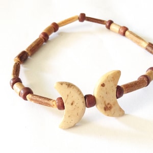 Men Bracelet/Wood Bracelet/Stretch Beaded Men Bracelet/Coconut Men Bracelet//Moon Bracelet/Surf Bracelet/Husband Gift Bracelet/Men Jewelry