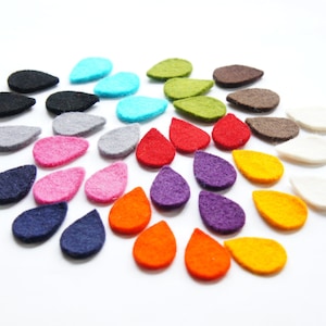 Wool Felt Leaves 1&quot;x1.5&quot;, Die Cut Shapes DIY Projects, Christmas Leaf, Felt Table Decor, Felt Embellishment Craft, Felt Leaf Sewing Applique