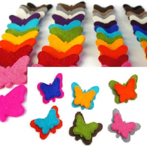 Die Cut Schmetterling, 200 Stück, Filz Schmetterling, Filzbrett Bastelfilz Schmetterling, Party Dekor, Bastelfalter, Filzform, Filzgirlande Schmetterling