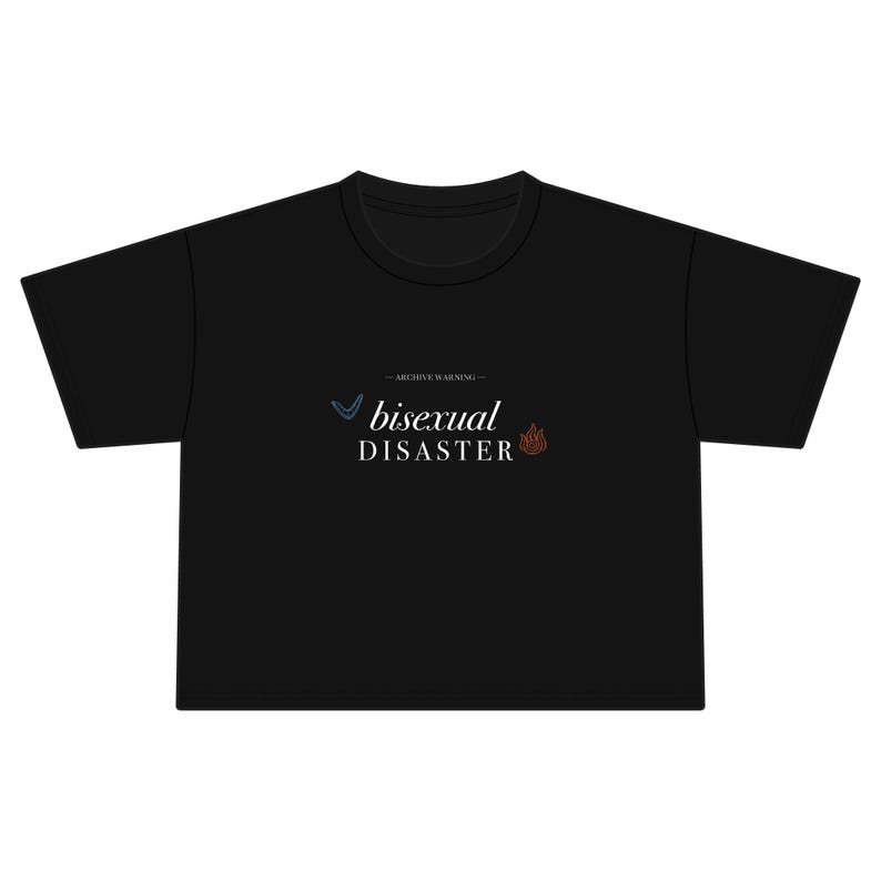Camiseta "Desastre Bisexual" / Merchandising Divertido del Orgullo Bisexual / Inspirada en Avatar, de Bella Canvas, algodón suave imagen 2