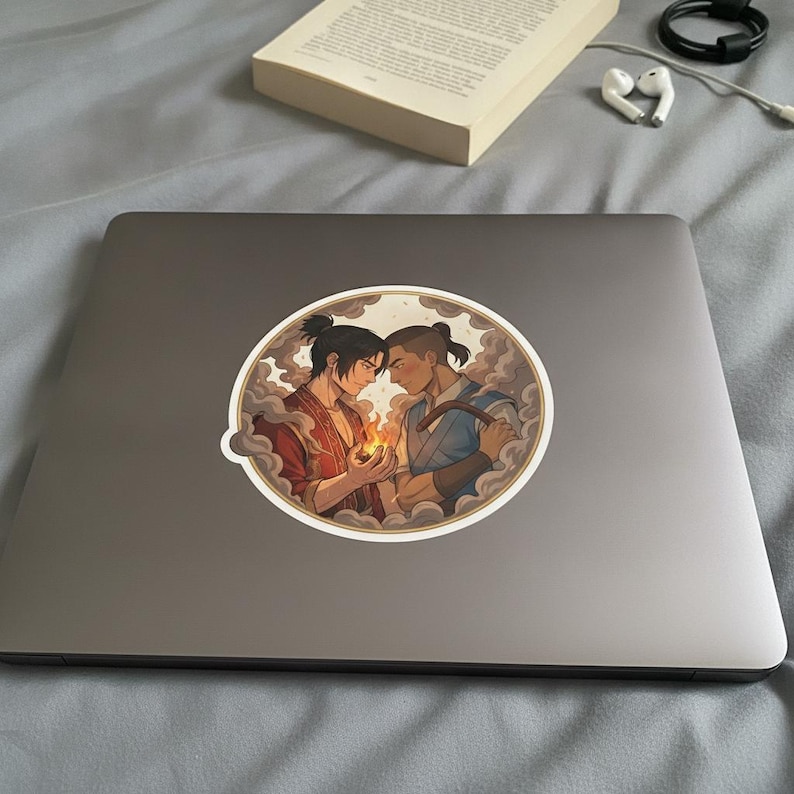 Zukka Sticker | Zuko x Sokka Tender Slow Burn Anime Ship Kiss-Cut Decal | Avatar ATLA Fan Art zdjęcie 5