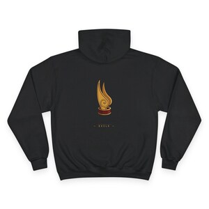 Avatar Fan Art Hoodie | Firebender Waterbender Couple Pullover | ATLA Inspired Champion Sweatshirt image 5