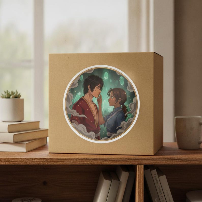 Zutara Sticker | Crystal Cave Slow Burn Anime Ship Kiss-Cut Decal | Avatar ATLA Zuko Katara Fan Art image 5