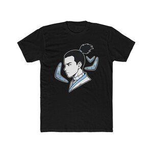 Water Tribe Warrior Sokka Portrait Tee | Avatar Inspired Soft Cotton Shirt immagine 9