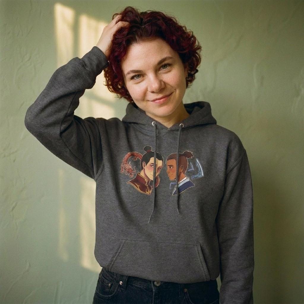 Avatar-Inspired Firebender & Waterbender Hoodie