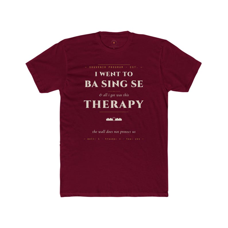 Ba Sing Se Therapy T-Shirt | Avatar Parody Fan Tee | Maroon Cotton Souvenir afbeelding 9
