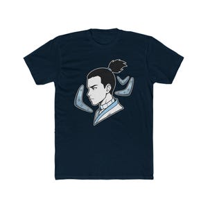 Water Tribe Warrior Sokka Portrait Tee | Avatar Inspired Soft Cotton Shirt immagine 8