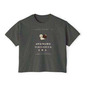 Turtleduck Era T-Shirt | Social Anxiety Tee | Avatar Fan Art Crop afbeelding 5