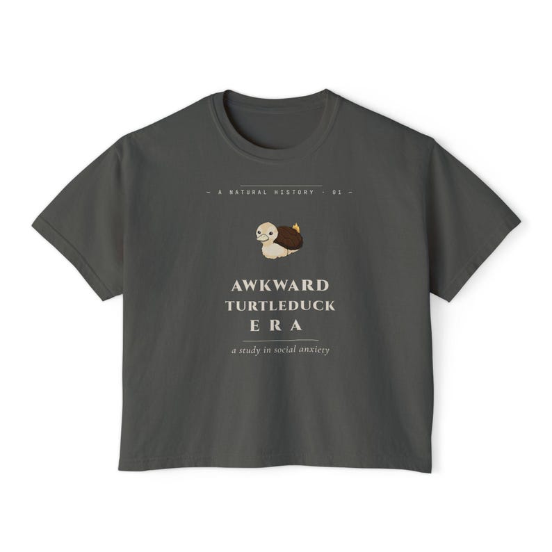 Turtleduck Era T-Shirt | Social Anxiety Tee | Avatar Fan Art Crop afbeelding 5
