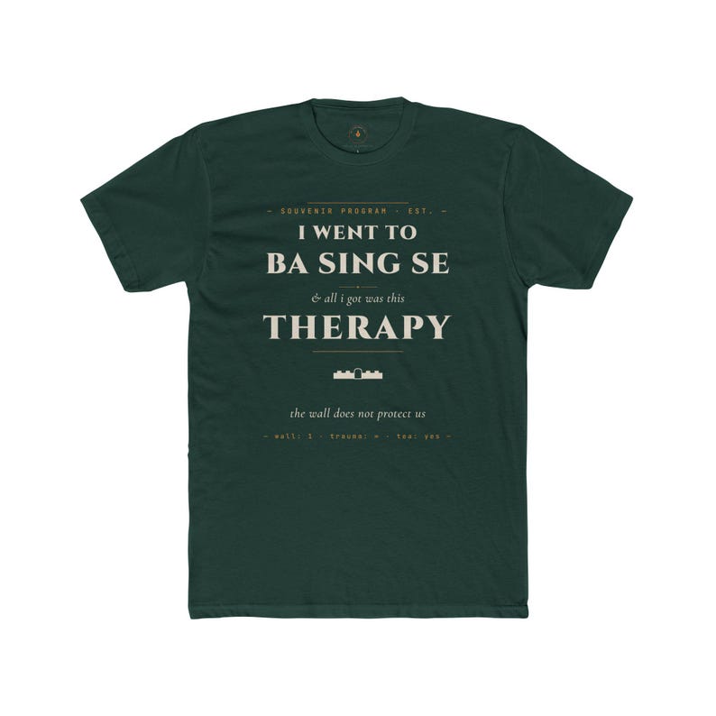 Ba Sing Se Therapy T-Shirt | Avatar Parody Fan Tee | Maroon Cotton Souvenir afbeelding 1