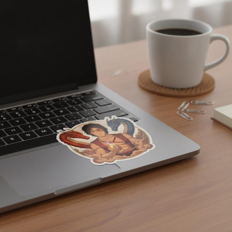 Zuko Sticker | Dancing Dragons Steamy Firebender Kiss-Cut Vinyl Decal | Avatar ATLA Fire Prince Fan Art 画像 3