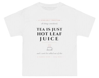 Avatar Iroh Tea Quote T-Shirt | Hot Leaf Juice Sokka Tee, Cream Cotton