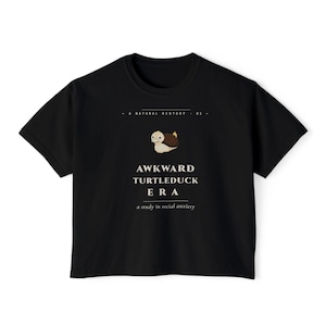 Turtleduck Era T-Shirt | Social Anxiety Tee | Avatar Fan Art Crop afbeelding 1