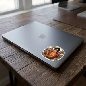Pegatina de Zuko / Vinilo adhesivo troquelado del Príncipe de Fuego y el Dragón / Pegatina de anime Avatar ATLA para portátil, botella de agua, Kindle imagen 5
