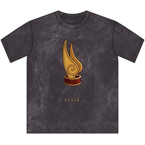 Exile T-Shirt | Zuko Inspired Fire Nation Crown Tee | Mineral Wash Cotton image 6