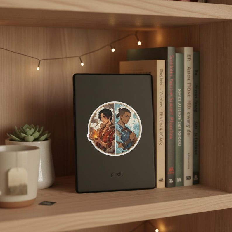 Zukka Sticker | Zuko x Sokka Fire & Water Anime Ship Kiss-Cut Decal | Avatar ATLA Fan Art image 4