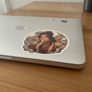 Zuko Sticker | Soft Fire Lord Cute Blushing Anime Kiss-Cut Vinyl Decal | Avatar ATLA Fan Art Laptop Sticker image 4