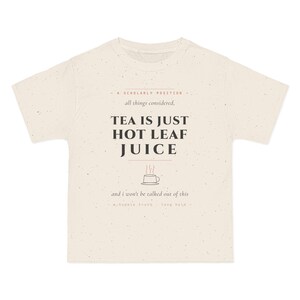 Avatar Iroh Tea Quote T-Shirt | Hot Leaf Juice Sokka Tee, Cream Cotton image 5