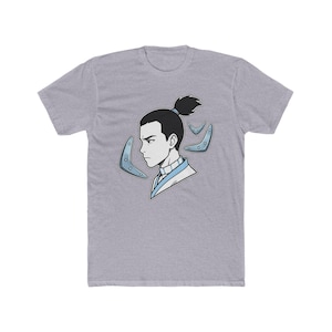 Water Tribe Warrior Sokka Portrait Tee | Avatar Inspired Soft Cotton Shirt immagine 1