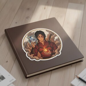 Blue Spirit Sticker | Steamy Anime Masked Swordsman Kiss-Cut Vinyl Decal | Avatar ATLA Zuko Fan Art Bild 5
