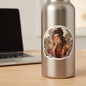Zuko Sticker | Soft Fire Lord Cute Blushing Anime Kiss-Cut Vinyl Decal | Avatar ATLA Fan Art Laptop Sticker image 3