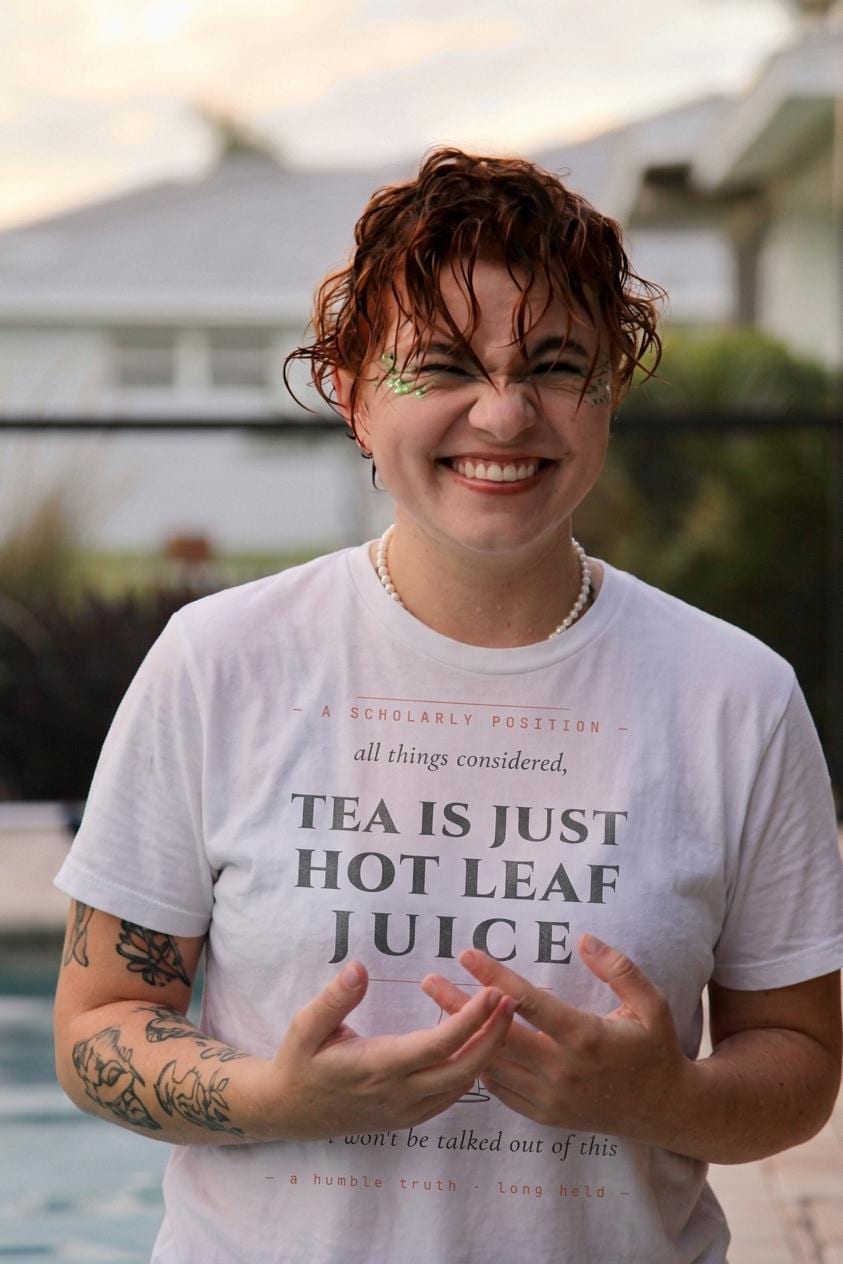 Tea Is Just Hot Leaf Juice T-Shirt