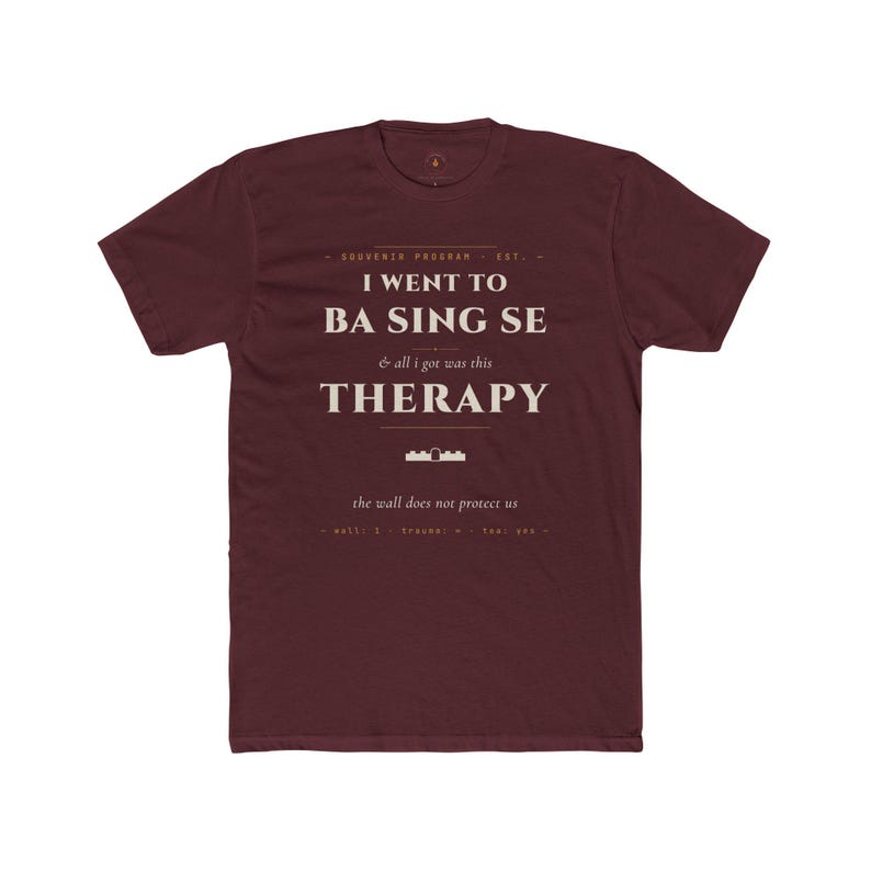 Ba Sing Se Therapy T-Shirt | Avatar Parody Fan Tee | Maroon Cotton Souvenir afbeelding 10