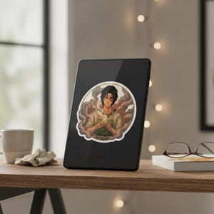 Zuko Sticker | Tea & Quiet Steamy Anime Tea Shop Kiss-Cut Decal | Avatar ATLA Iroh Fire Prince Fan Art image 4