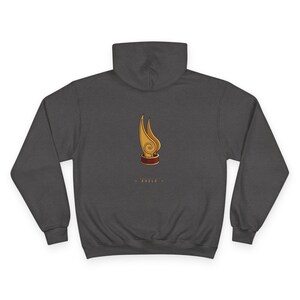 Avatar Fan Art Hoodie | Firebender Waterbender Couple Pullover | ATLA Inspired Champion Sweatshirt image 4