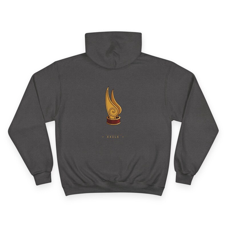 Avatar Fan Art Hoodie | Firebender Waterbender Couple Pullover | ATLA Inspired Champion Sweatshirt image 4