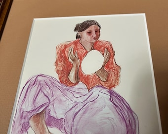 R.C.Gorman Framed Lithograph Print of Breadmaker Art