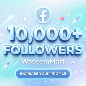 Facebooks tillväxttjänst för 10 000 följare | Verklig och aktiv publik | Snabb leverans | Marknadsföring i sociala medier | WaseemMart